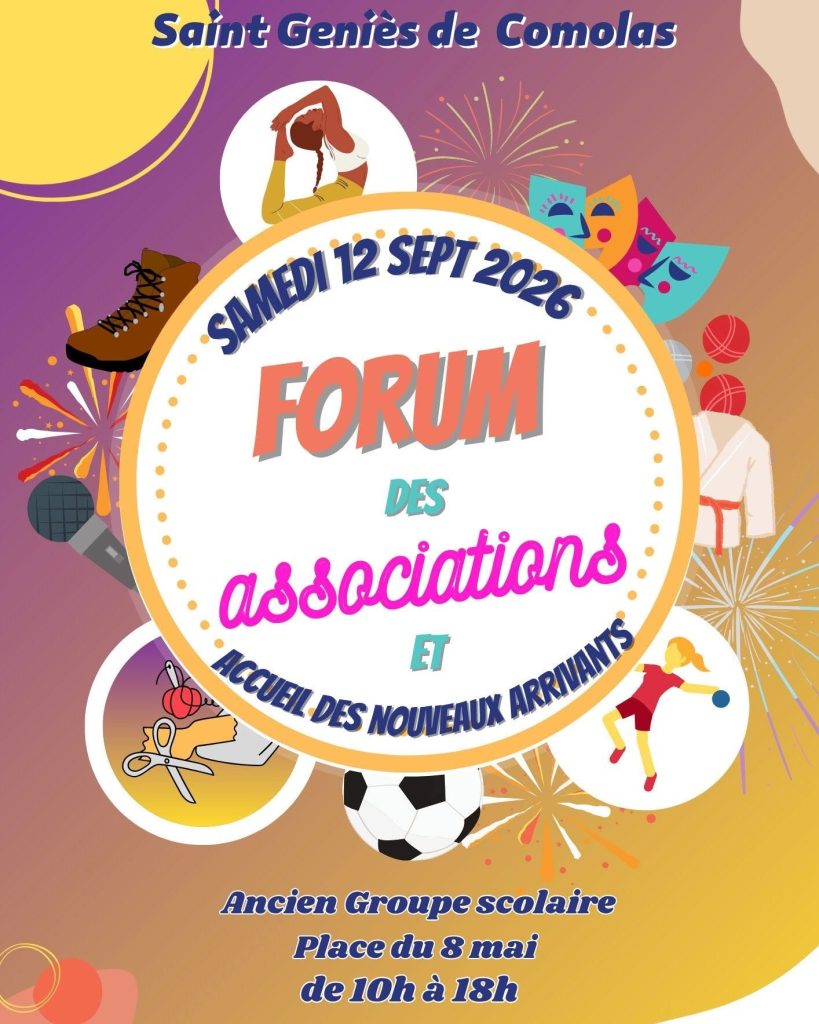 Forum des associations St Geniès de Comolas 12-09-2026